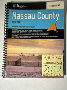 Nassau County New York Street Atlas 2012 Kappa Hagstrom Guide Hempstead NY Map - Picture 1 of 18