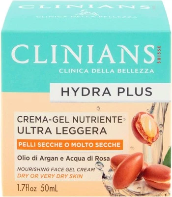 CLINIANS CREMA-GEL NUTRIENTE ULTRA LEGGERA HYDRA PLUS OLIO DI ARGAN E ACQUA ROSA - Immagine 1 di 4