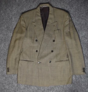 Vintage Yves Saint Laurent Blazer Mens 46 L US Green Wool Sport Coat - Picture 1 of 17