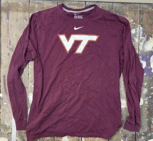 Nike VT Virginia Tech Hokies Long Sleeve Cotton Shirt - Men's XL. PRICE SLASHED! - Picture 1 of 5