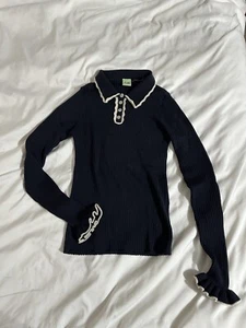 Fub Wool Sweater Navy Size 12 Kids - Picture 1 of 2