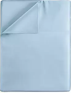 Queen Size Flat Bed Sheet - Hotel Luxury Single Flat Sheet Only - Wrinkle Free - Picture 1 of 12