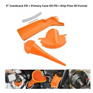 3PCS Crankcase Fill Primary Case Drip-Free Oil Funnel Filter Wrench For Softail - Picture 1 of 15
