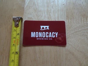 Monocacy brewing Frederick, MD sticker bridge logo red rectangle - Picture 1 of 1