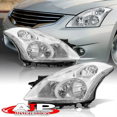 Chrome Clear OE Style Driving Head Lights Lamp For 2010-2012 Nissan Altima Sedan Foto 1 de 4