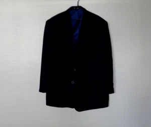 Kenneth Cole New York  NAVY blue Suit jacket sports Coat blazer 52R 52 regular R - Picture 1 of 7