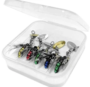 Angel Köder Insekten Fliegenfischen Forellen Wolliger Wurm Käfer Feder Bionic - Bild 1 von 28