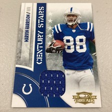 2008 Donruss Threads Century Stars Materials Prime /250 Marvin Harrison HOF