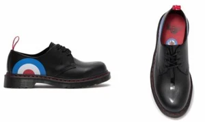 Dr. Martens 1461 The WHO Target schwarze Schuhe Leder US Damen Größe 6 Herren 5 - Bild 1 von 5