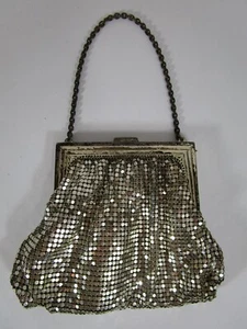 Whiting and Davis Vintage Silver Mesh Purse 5.5 X 4.5 - Picture 1 of 17