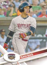 2017 Topps Pro Debut Baseball #37 Isan Diaz Wisconsin Timber Rattlers