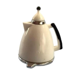 Dolls House White Retro Kettle Modern Miniature 1:12 Kitchen Appliance Accessory - Picture 1 of 10