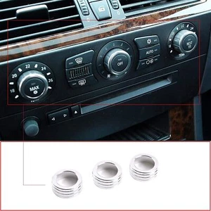 For BMW 5 Series E60 Silver Air Conditioning Vent Outlet Cover Trim Ring 2004-07 - Bild 1 von 5