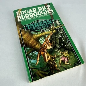 VINTAGE 1990 Tarzan of the Apes Book #1 By Edgar Rice Burroughs - Ex Condition - Picture 1 of 6