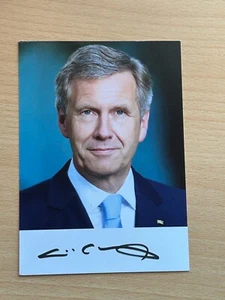 Christian Wulff - Bundespräsident - Autogrammkarte original signiert #38607 - Bild 1 von 1
