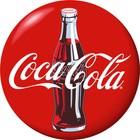 Coca-Cola Bottle Red Disc Wall Decal Button Style Officially Licensed Made In US