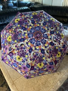 NEW With Tags. JUSTICE Floral Folding Umbrellas SUPER CUTE!! - Picture 1 of 5