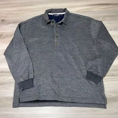 Vintage Regatta Pullover Sweater Mens Medium Dark Gray Collared Long Sleeve EUC - Image 1 of 4