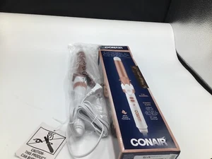 Conair Double Ceramic Curling Iron FAST SHIPPING White/Rose Gold - Picture 1 of 3