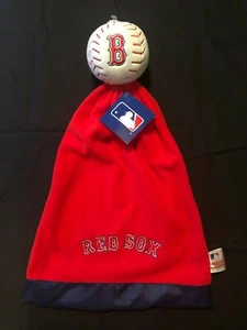 Boston Red Sox Snuggleball Baseball Baby Blanket NWT MLB Lovey Security - Picture 1 of 2