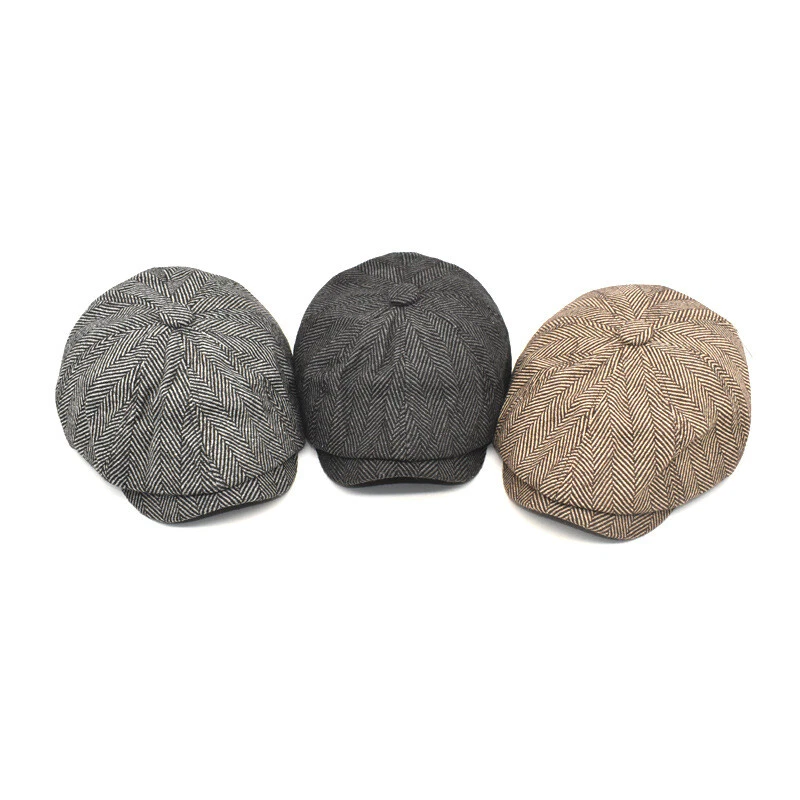 Boina cálida ligera informal color liso para hombre ZONBAILON sombrero para conductor Foto 1 de 4