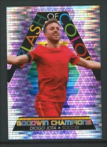 2022 DIOGO JOTA 05/23 UPPER DECK GOODWIN CHAMPIONS PURPLE PULSAR - Picture 1 of 2