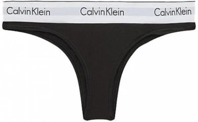 Calvin Klein Damen Brazilian Slip Baumwolle mit Stretch Größe S Schwarz - Bild 1 von 3