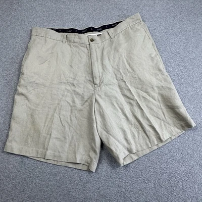 Bermudas Allen Solly 100 % lino beige para hombre 42x9 informales vacaciones playa Foto 1 de 4
