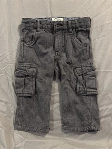 OshKosh Jeans Baby Jungen 12 Monate verstellbarer Bund schwarz Hose Zimmermann - Bild 1 von 4