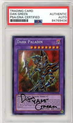 PSA Signed Dan Green Dark Paladin 1st Edition LCYW-EN048 Legendary Collection - Image 1 of 2