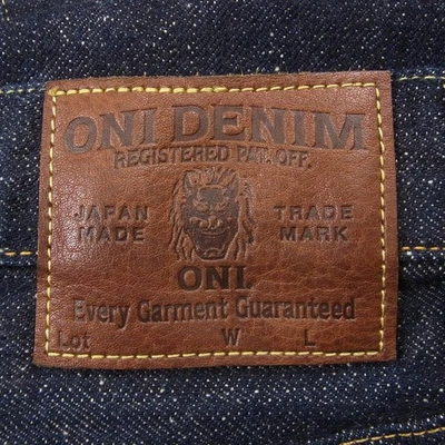 ONI DENIM ONI266-13.7NEP Nep Ribete Denim Regular Recto 31 Hecho en Japón Foto 1 de 4