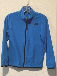The North Face Youth Boys Blue Full Zip Fleece Jacket Size M (10/12) - Picture 1 of 6