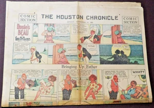 The Houston Chronicle Newspaper 8 Pages Comic Section Sunday September 11, 1927. - Foto 1 di 8