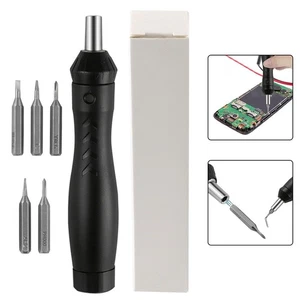 5 in 1 Ratchet Screwdriver Set with Magnetic Bits for Glasses and Tech Repairs - Photo 1/8