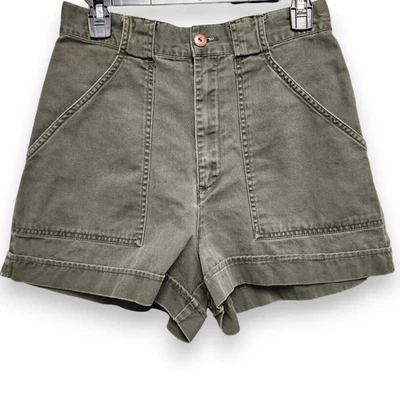 Vintage Abercrombie & Fitch Shorts Womens 8 (Fits as 25") Green High Rise Y2K - Image 1 of 4