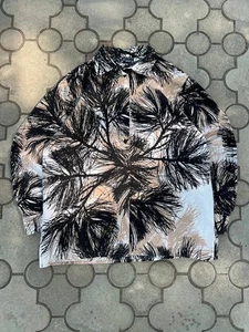 Marimekko Mika Piirainen Black Animal Pattern Short Sleeve Cotton T-Shirt Sz M - Picture 1 of 5