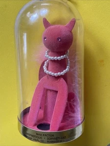 Max Factor Hypnotique Sophisti-Cat Perfume Display Container & Cat Only USA Pink - Picture 1 of 9