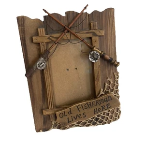 Fisherman’s 5x7 Picture Frame Poly resin New - Picture 1 of 7