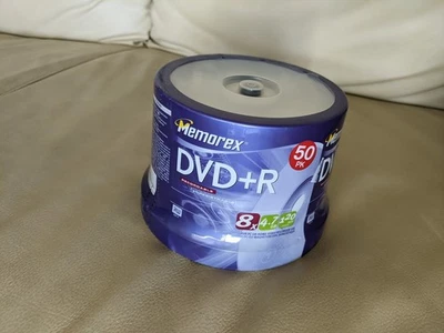 BRAND NEW Sealed Memorex DVD+R 50 Pack Spindle 8x 4.7GB  - Image 1 of 3