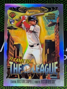 Kristian Campbell (RC) 2025 Bowman Chrome It Came To The League Insert Red Sox - Picture 1 of 2