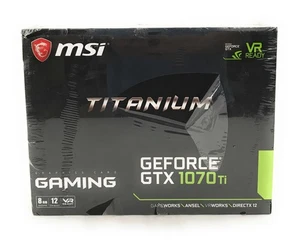 NEW MSI GeForce GTX 1070 Ti Titanium 8GB GDDR5 Graphics Card VR Ready Gaming GPU - Picture 1 of 4