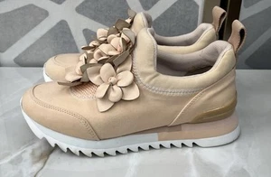 Tory Burch Damen Blossom Sneaker Größe 7 Slipper sportlicher Schuh pfirsichfarben blush Blumenmuster - Bild 1 von 10