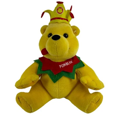 Pom-Bear Vintage Plush Official Bear Factory 14” Soft Toy Retro Crisp Mascot - Image 1 of 4