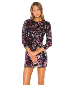 IRO Paris Sequin Binxie Mini Dress Pink Black Multi Women's US 4/ 36 $800 - Picture 1 of 14