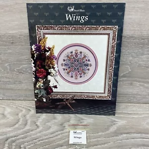 Just Nan Cross Stitch Pattern Wings JN124 with Embellishments JNB71 - Picture 1 of 4