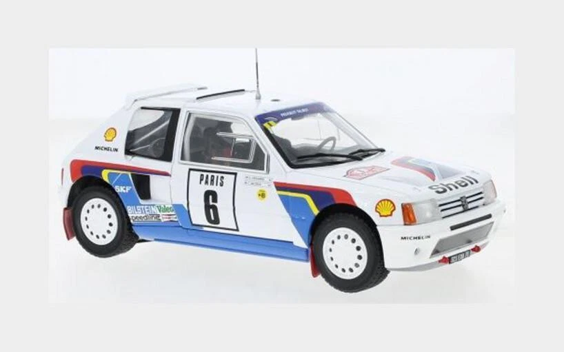 PEUGEOT 205 T16 N.6 RALLY MONTE CARLO 1985 1:24 IXO MODEL 24RAL024B.22 - Immagine 1 di 1