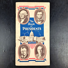 VINTAGE 1944 THE BOOK OF PRESIDENTS POCKET GUIDEBOOK PAMPHLET BY A. P. & L. CO