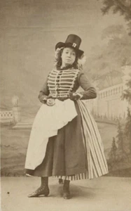 CDV Vintage Photographs Delbarre Juliette-Joséphine Girard Opera - Picture 1 of 6