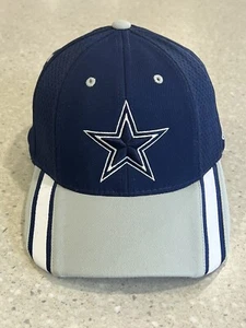 Reebok Dallas Cowboys Hat On Field White Blue Adjustable NFL Hook And Loop Cap - Picture 1 of 7