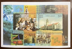 2008 INDIA MINIATURE SHEET - INDIAN INSTITUTE OF SCIENCE MNH - Picture 1 of 1